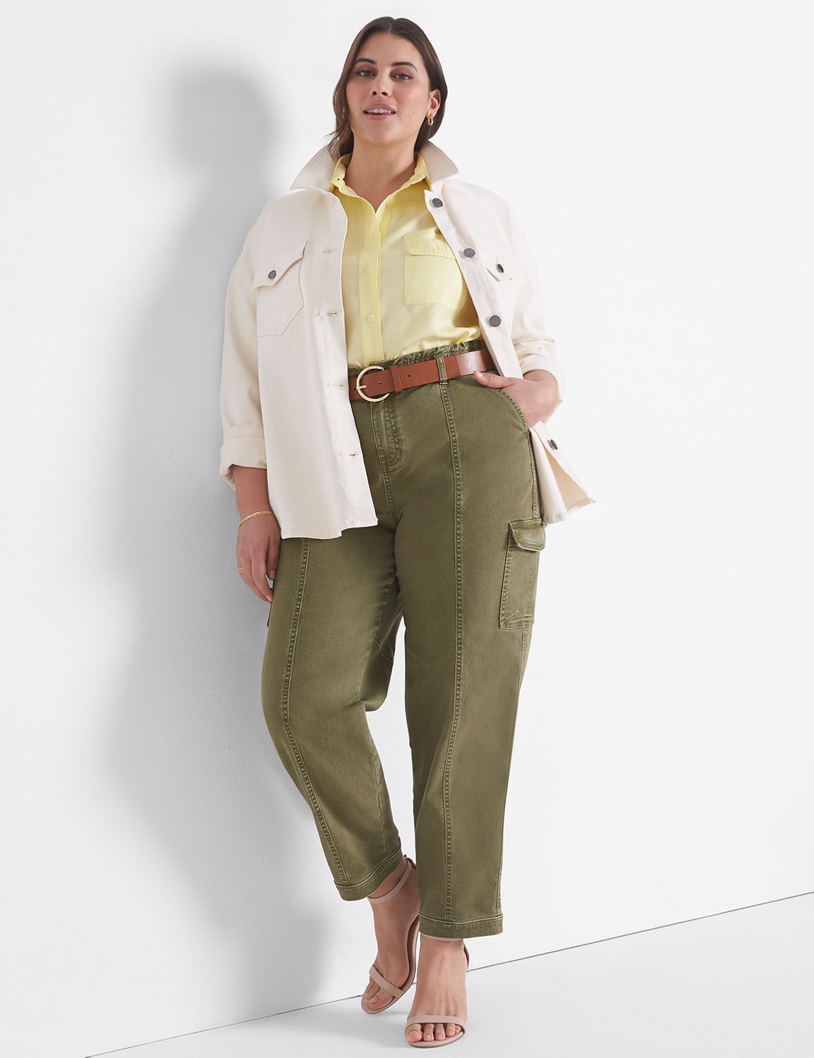 Long Sleeve Button Down Breast Pock Product Image 1