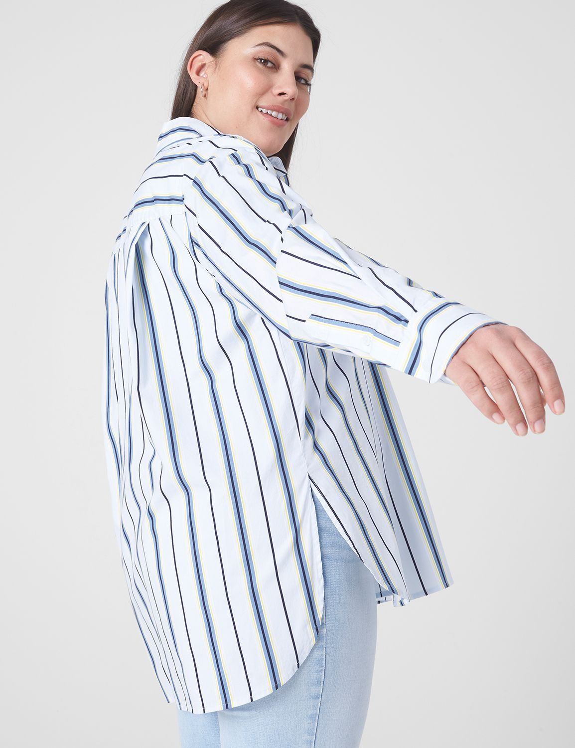 Relaxed Boyfriend Shirt Messy Dot - Pinecone main image 1
