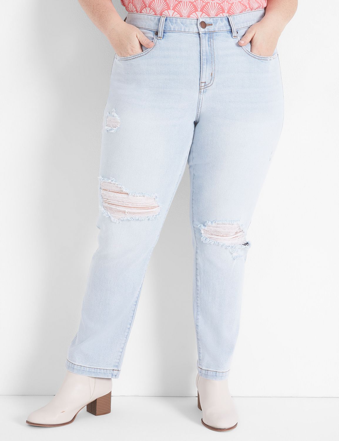 MID RISE SLIM STRAIGHT ANKLE - BLOW Product Image 1