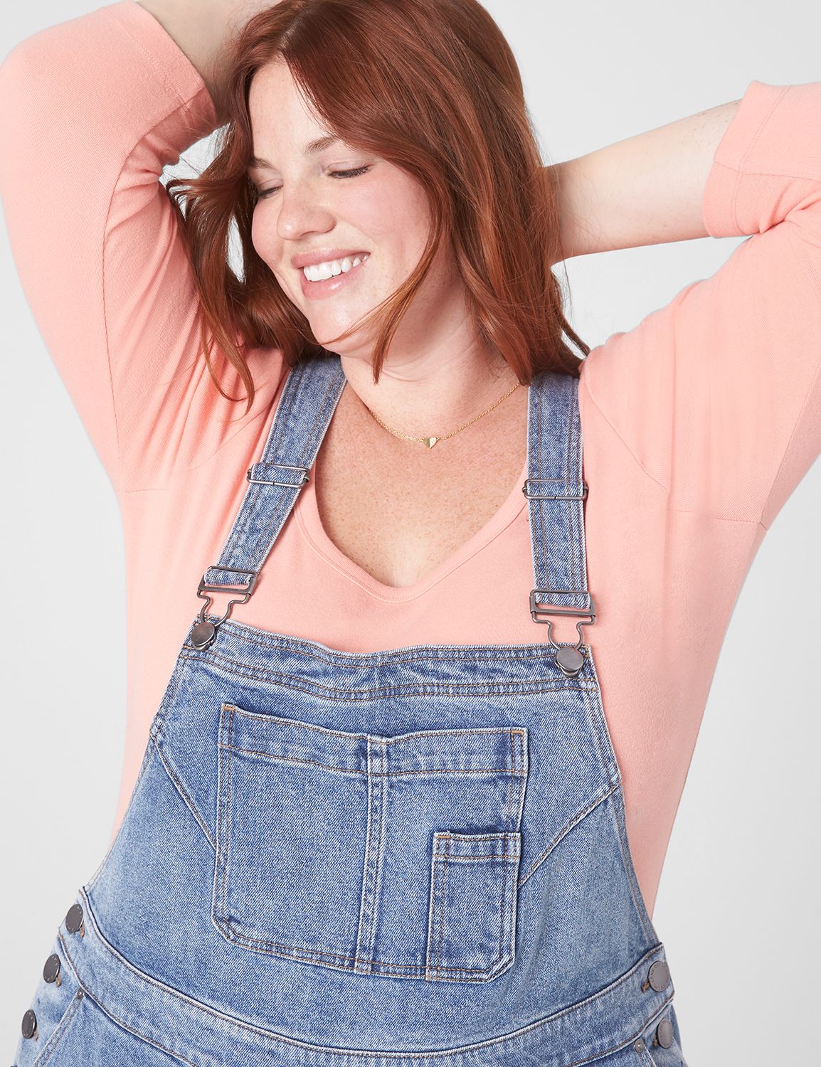 DENIM OVERALL STRAIGHT LEG -BLUE LO | LaneBryant