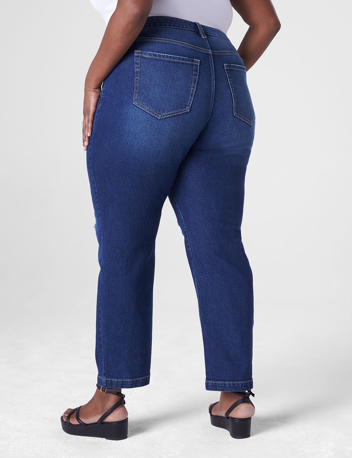 MID RISE SLIM STRAIGHT ANKLE - AFTE | LaneBryant
