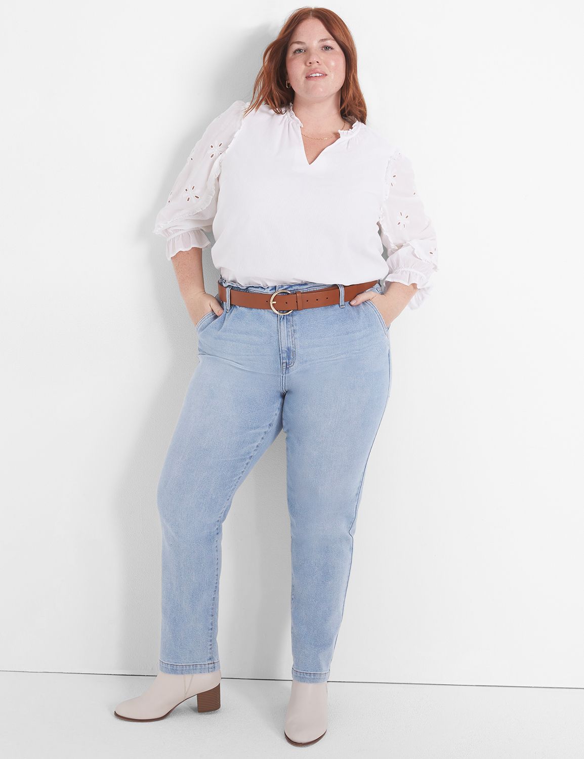 Lane Bryant, Jeans, Lane Bryant 384w Flex Magic Waist Midrise Authentic  Straight Ankle Je