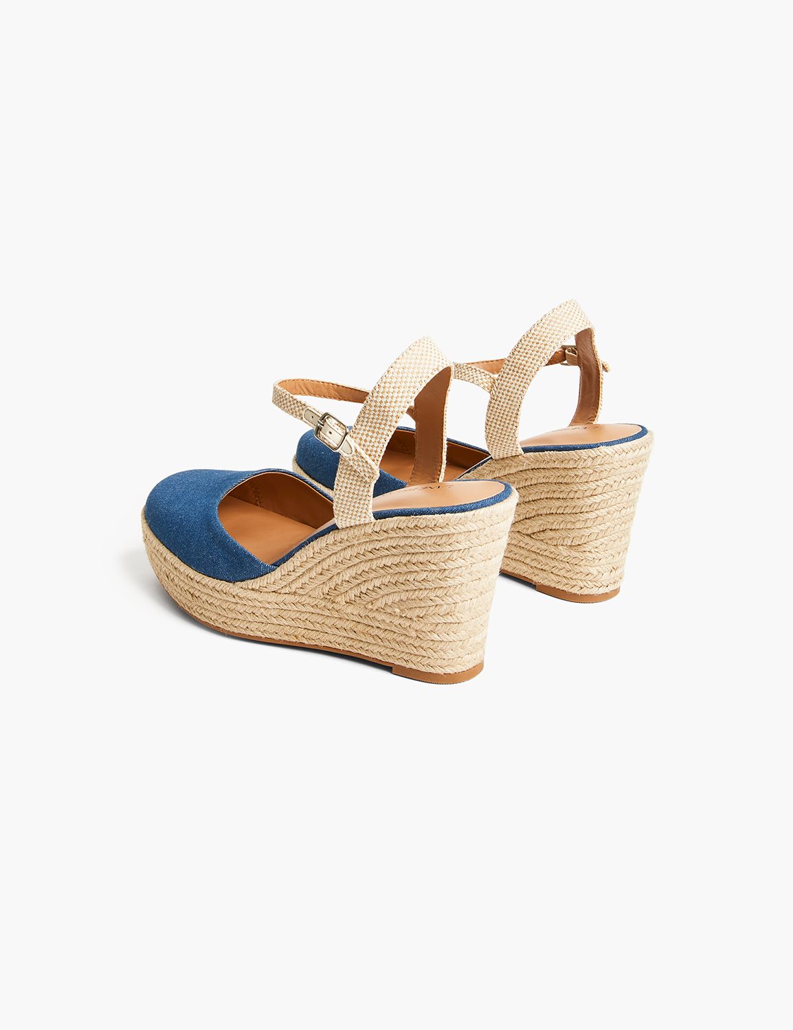 Dream Cloud Denim Platform Espadrille Wedge