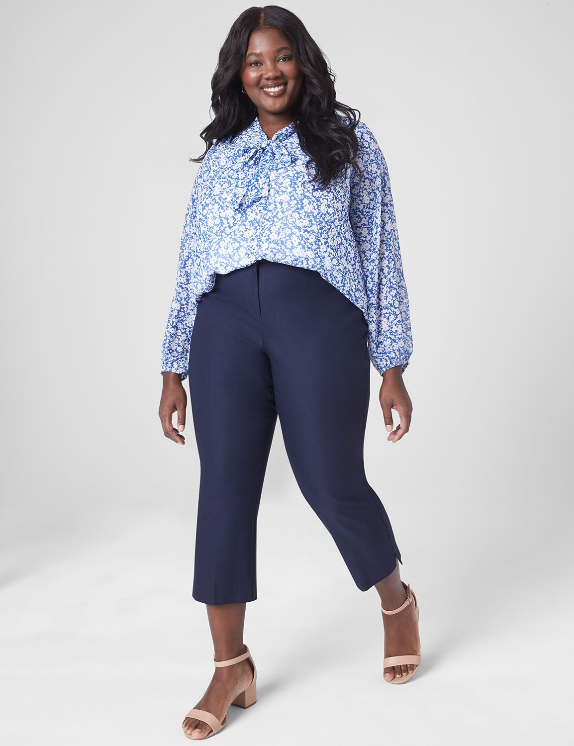 The 4-Season Slim Capri-Solid 11322 | LaneBryant