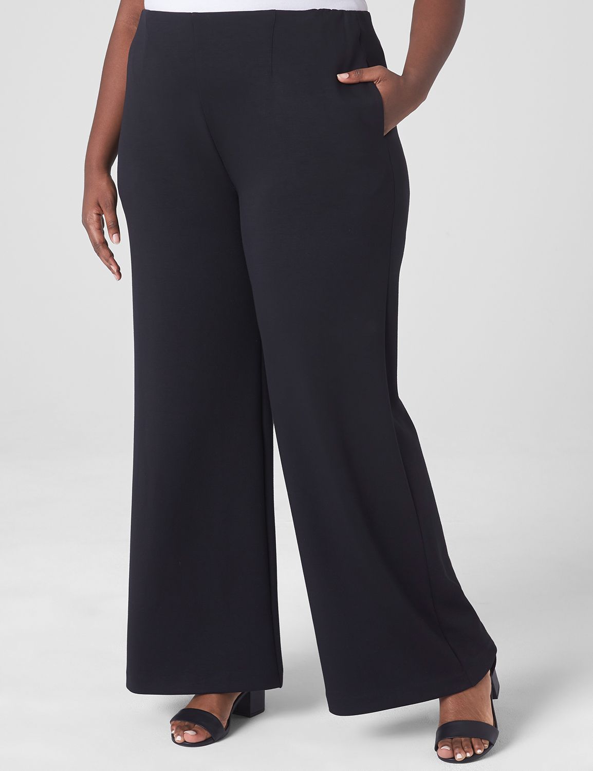 Pull-On Ponte Straight Pant