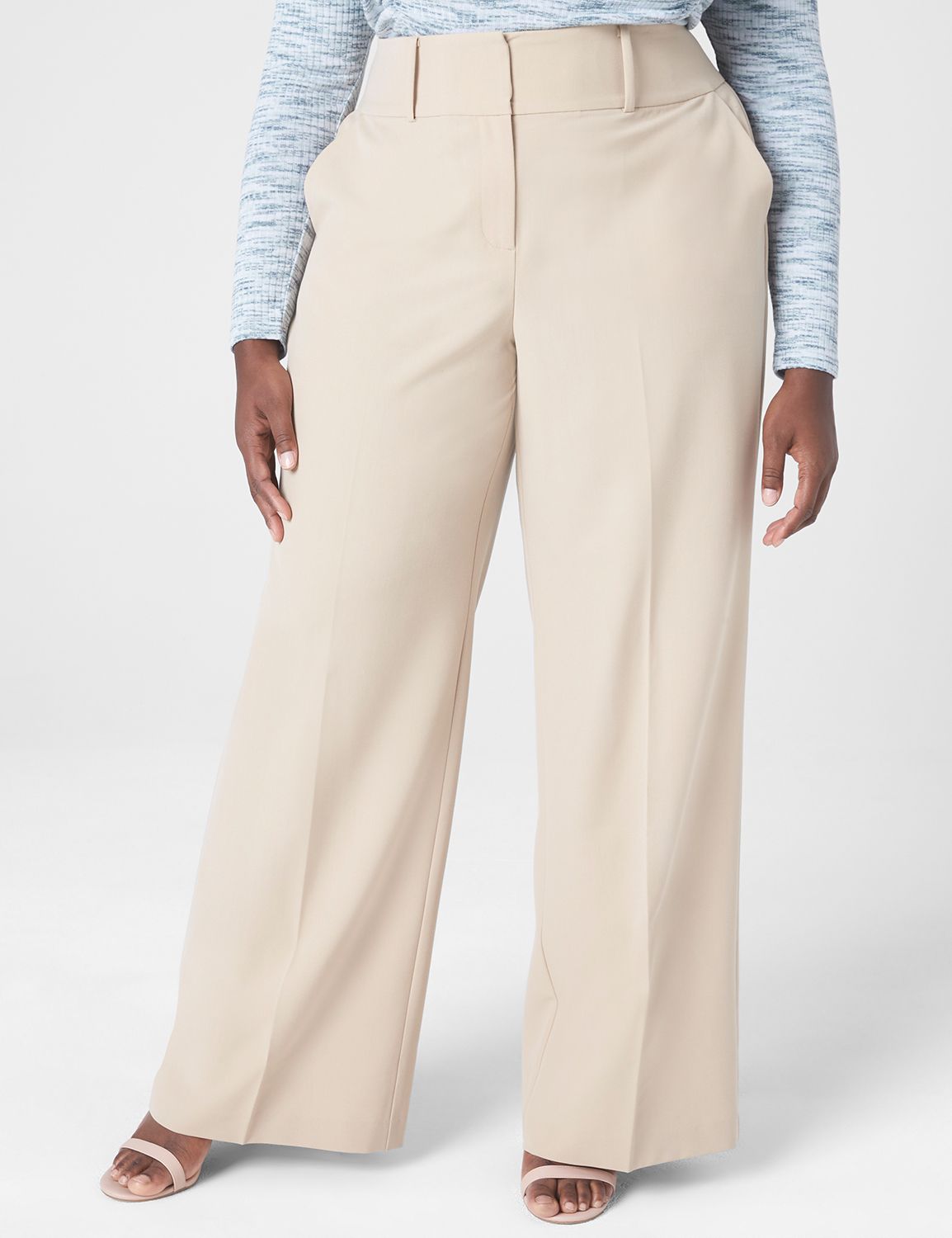 High-Rise Perfect Drape Wide Leg Pant | LaneBryant