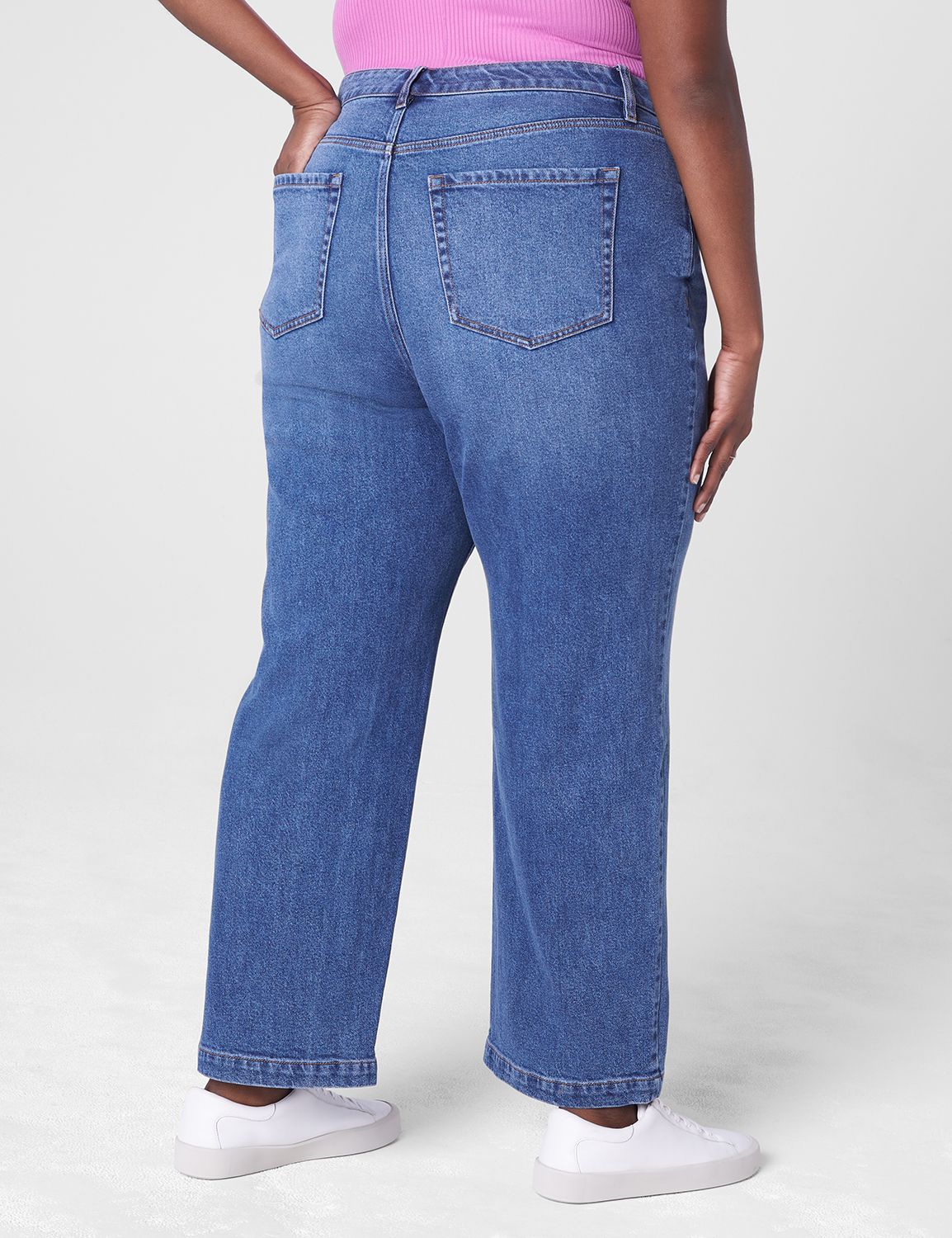 Lane bryant straight outlet leg jeans