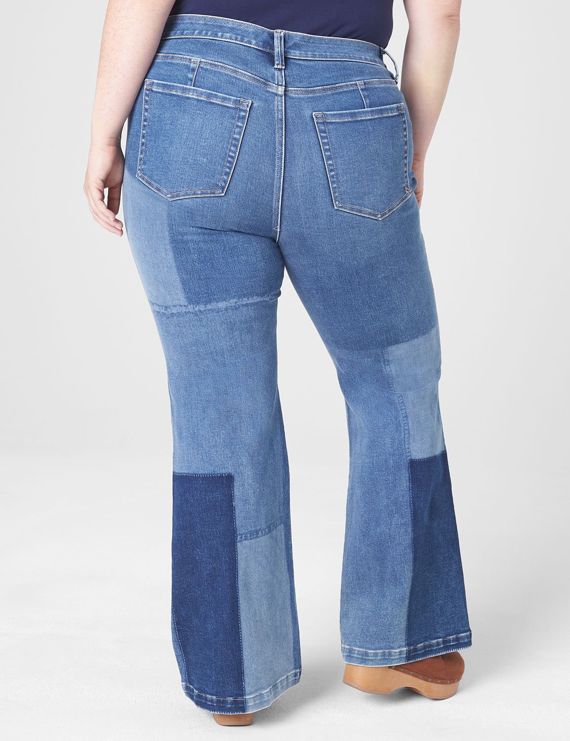 MID RISE FLARE - PATCHWORK  BODY IC Product Image 2