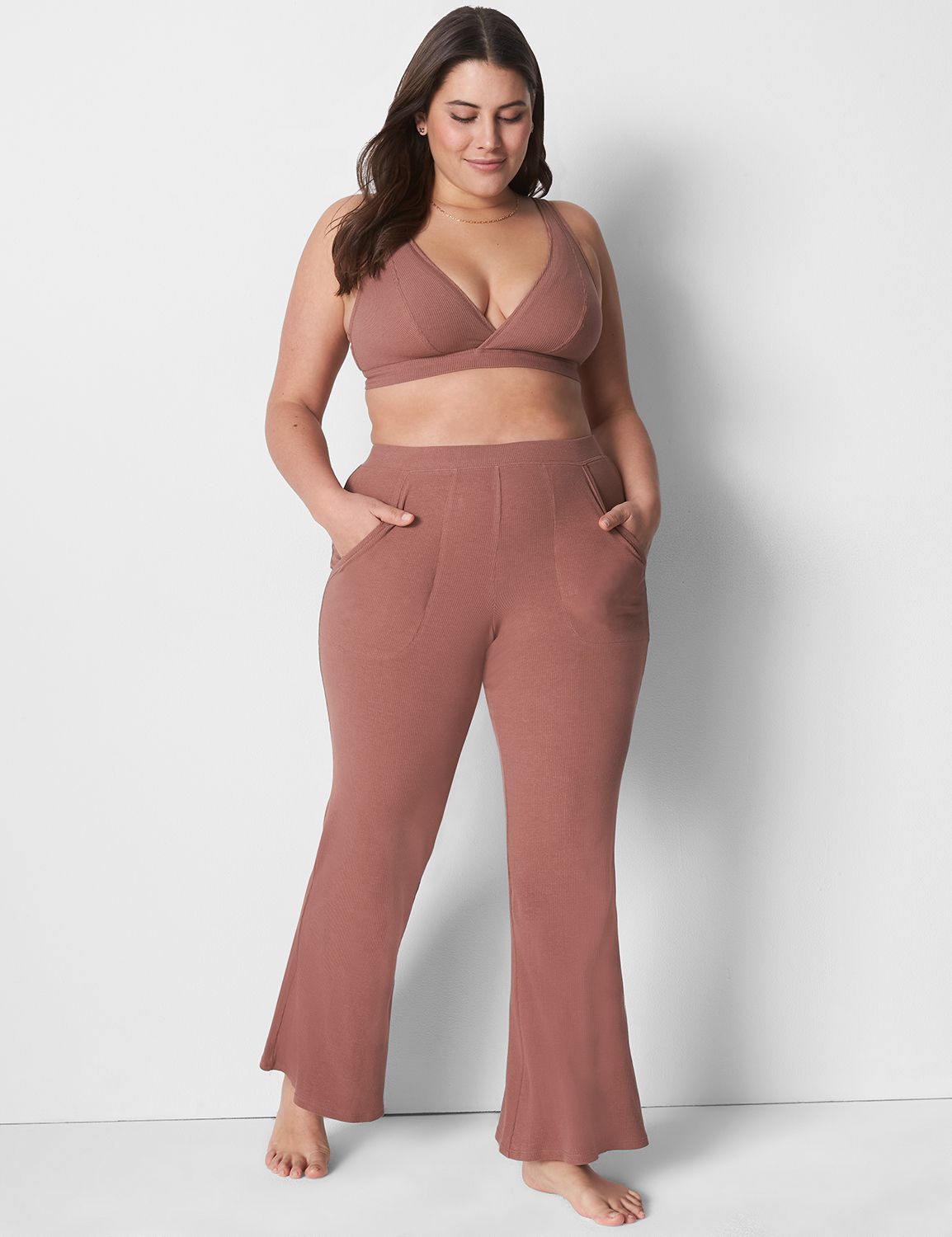 Rib Flare Pant LaneBryant