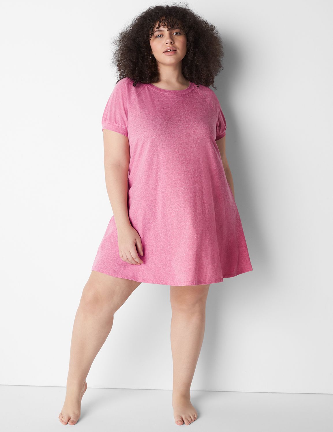 Comfy Cotton PuffSleeve Sleepshirt LaneBryant