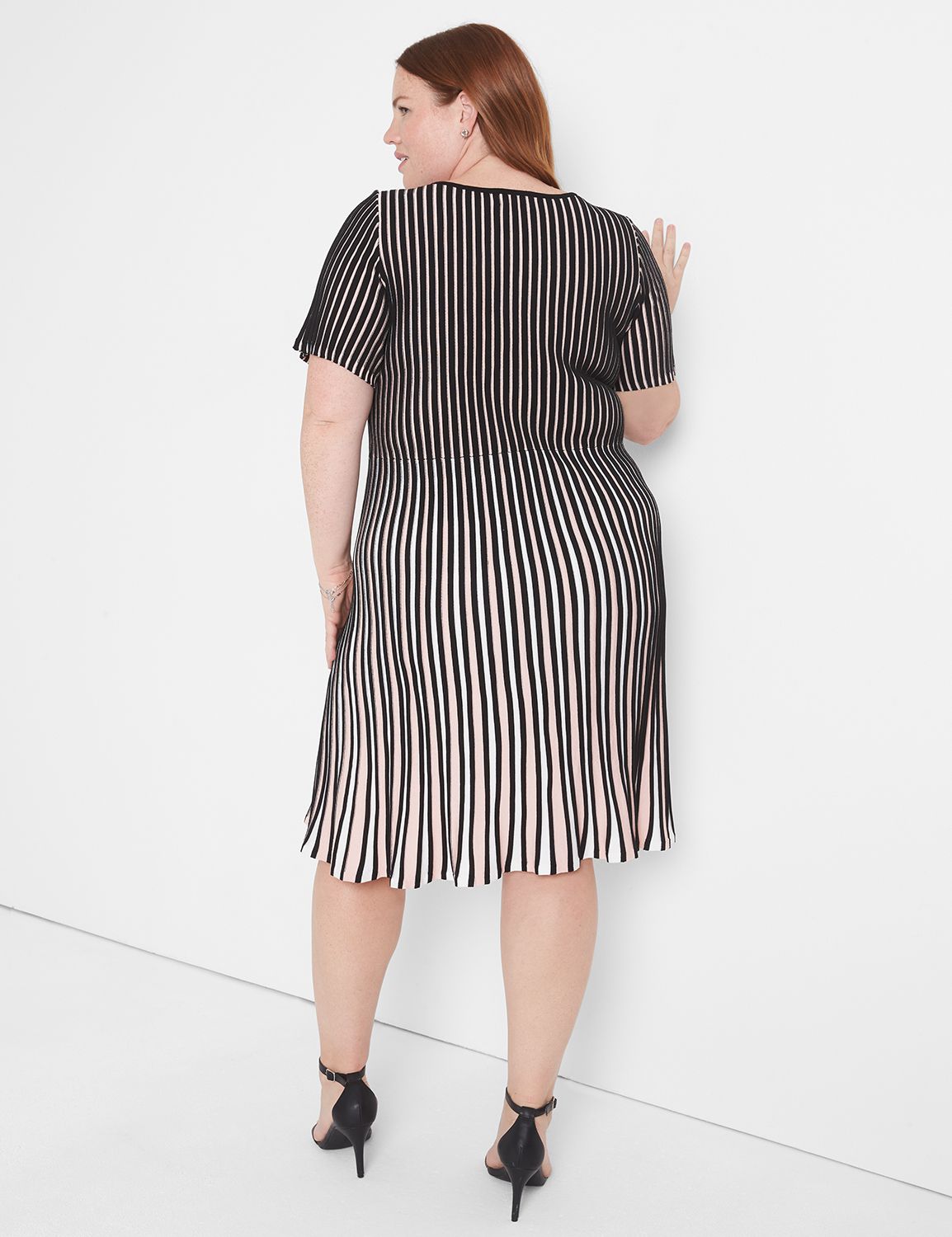 pleated sweater dress