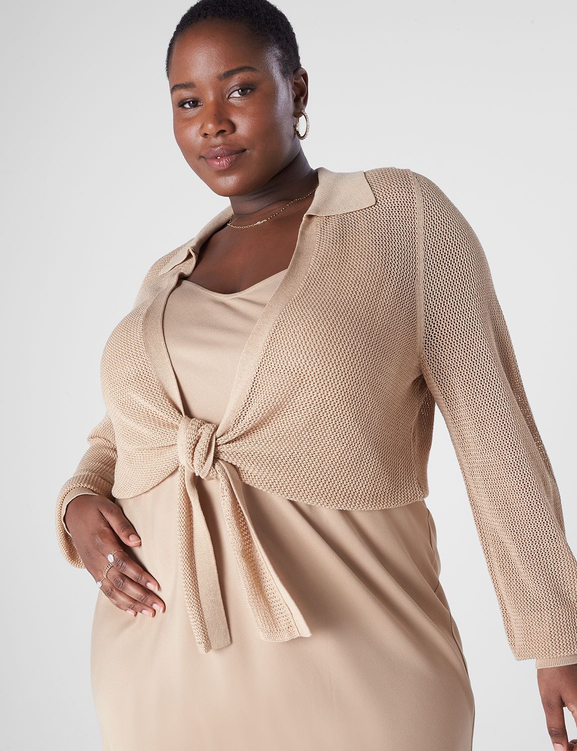 Lane Bryant Crochet Sweater sale Cardigan