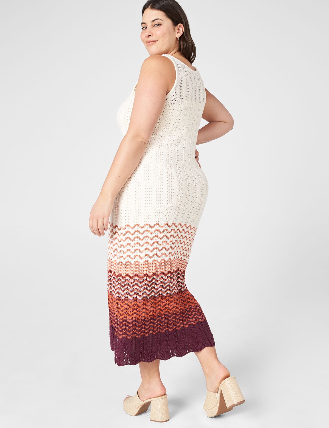 Sleeveless Scoop Neck Eco Chevron S Product Image 2