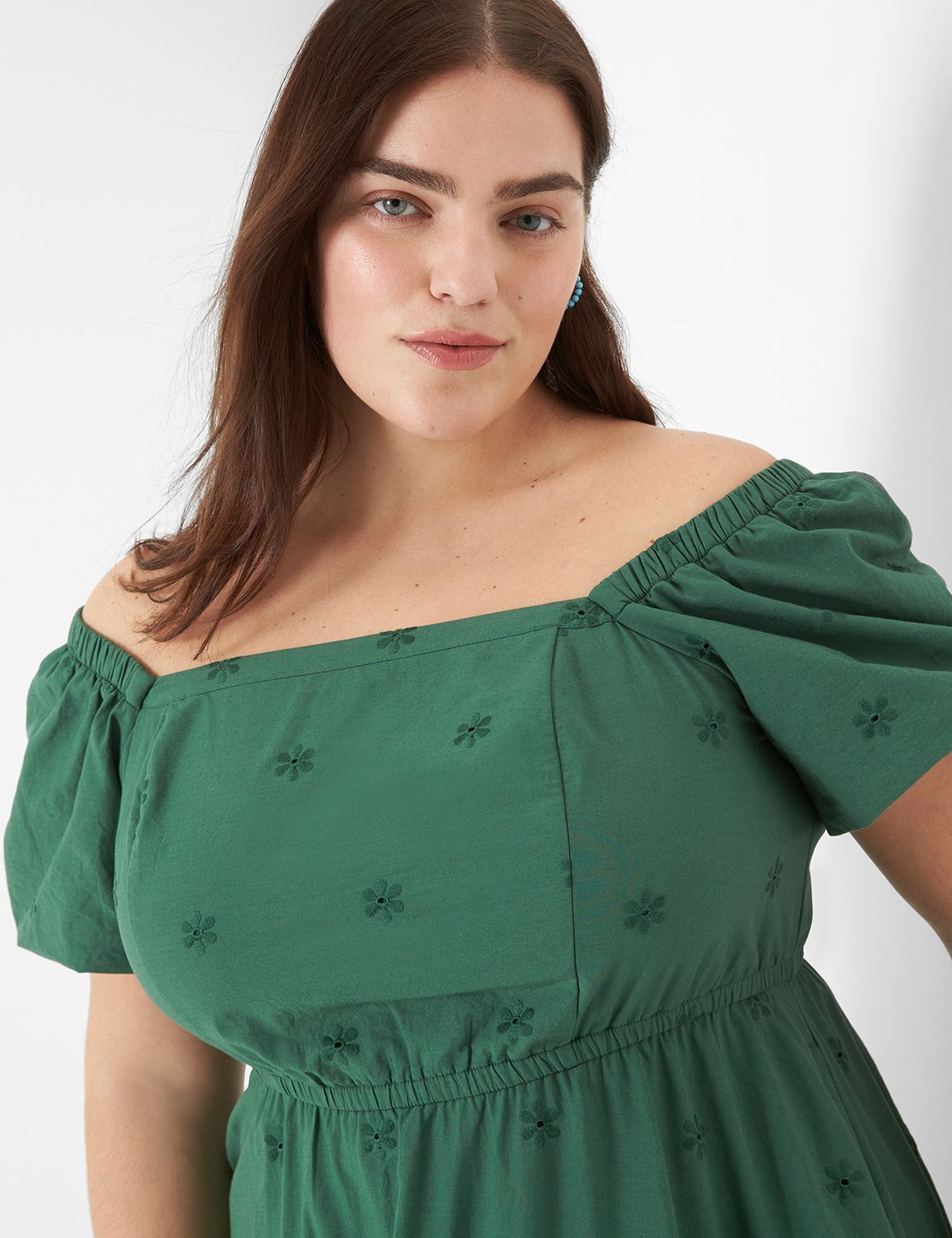 Convertible Off The Shoulder Tiered Midi Dress LaneBryant