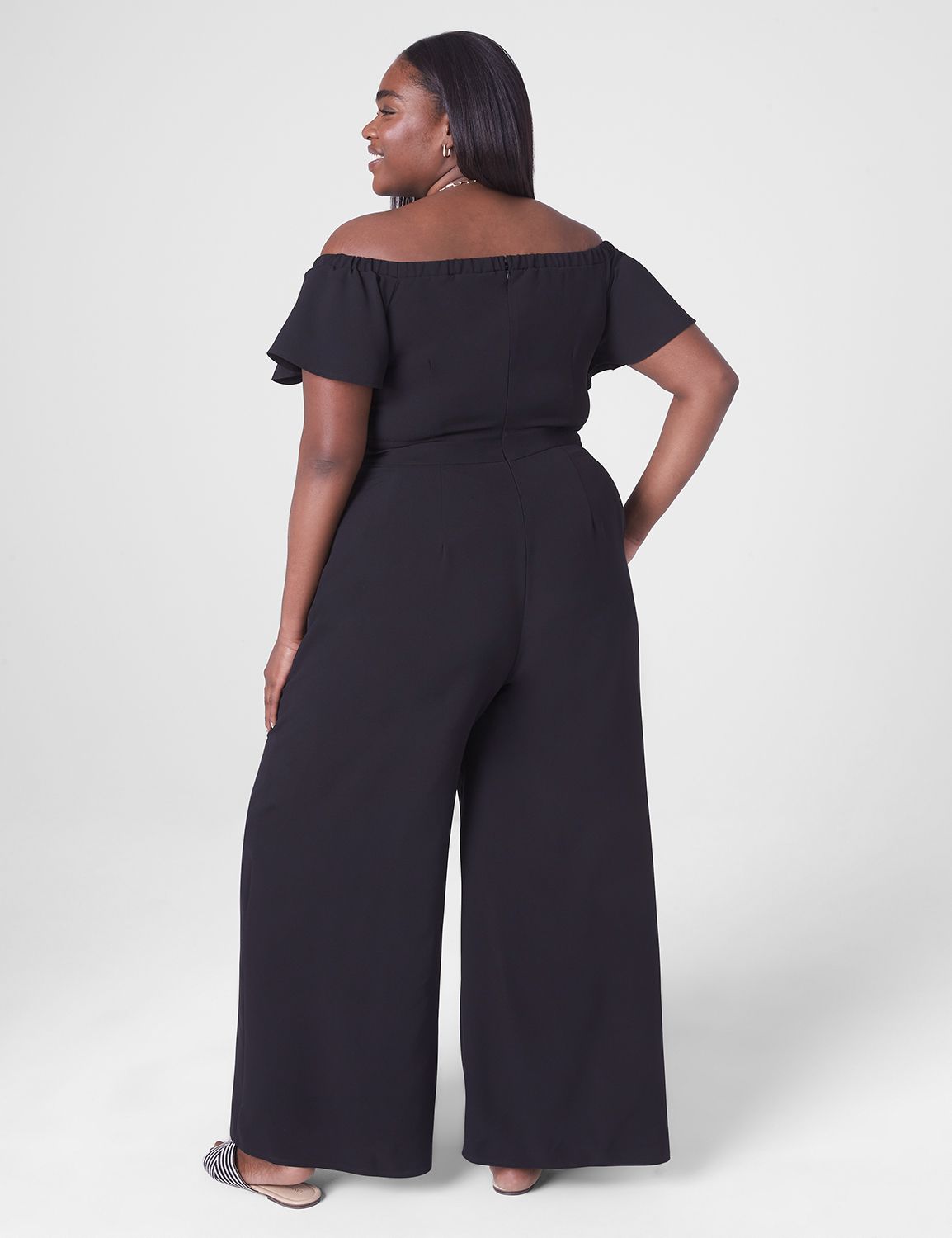 Short Flutter Sleeve Off The Should Product Image 2