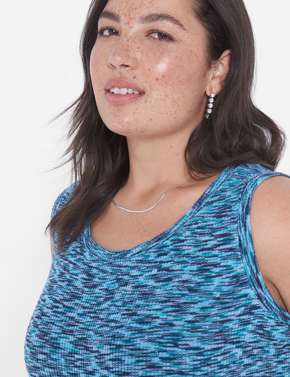 Sleeveless Scoop Neck Bodycon Space LaneBryant