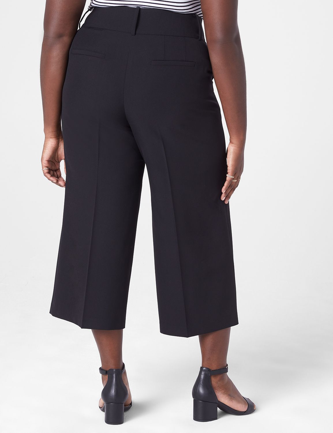 Wide leg outlet capri dress pants