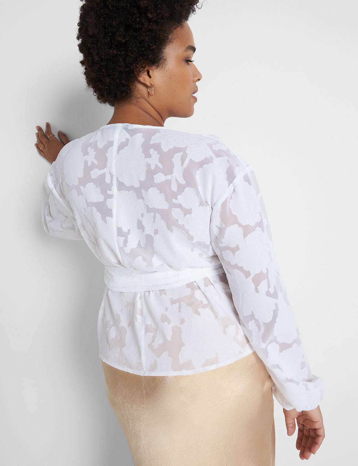 Classic Long Sleeve Full Wrap Top 1 Product Image 2