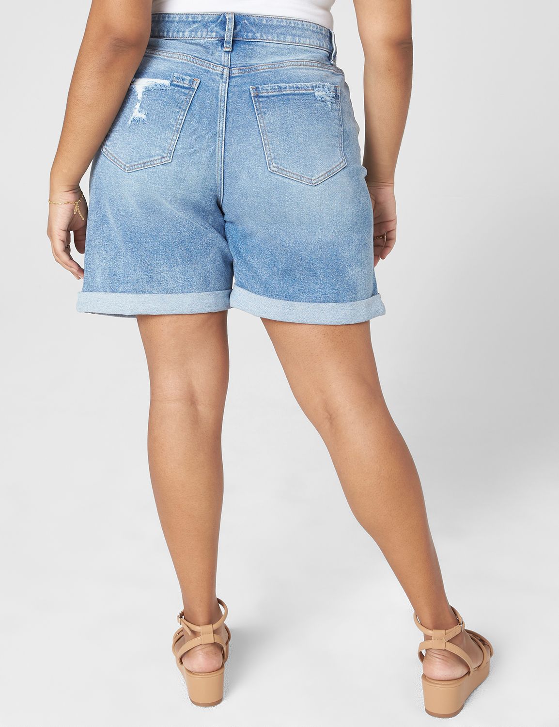 SIGNATURE FIT DENIM BOYFRIEND MIDI Product Image 2