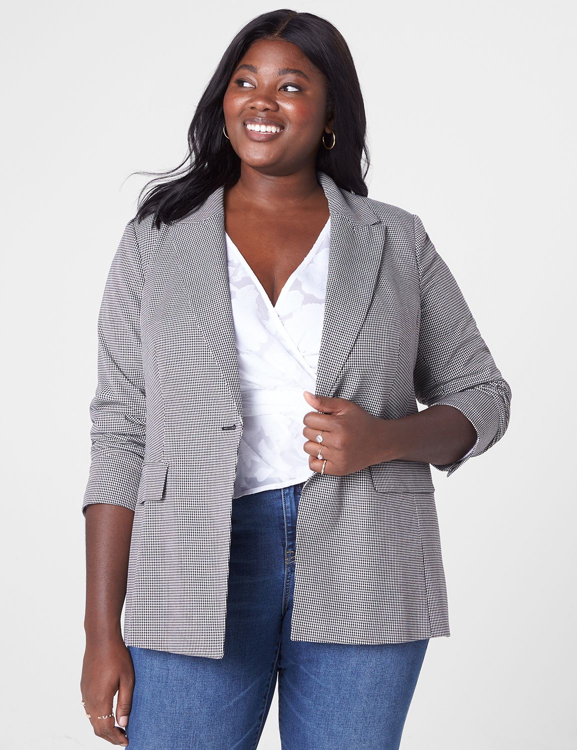 Perfect Drape One-Button Blazer | LaneBryant