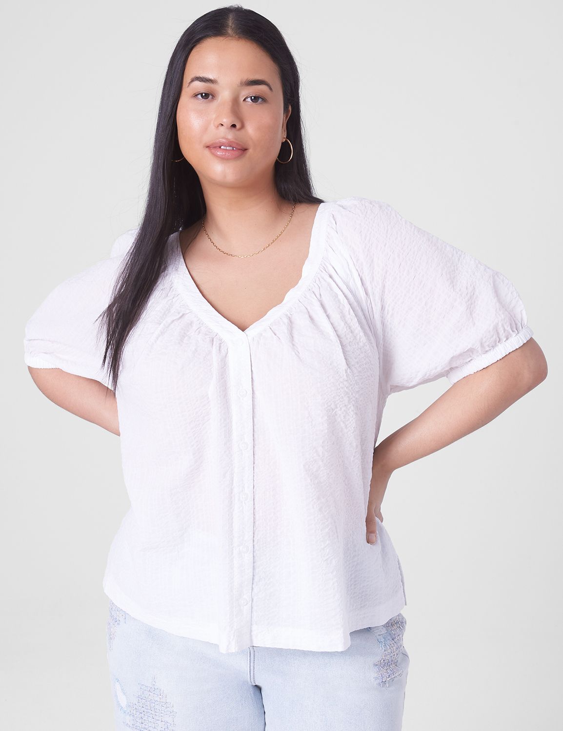 Robe tunique rose manches longues boutonné avec volant