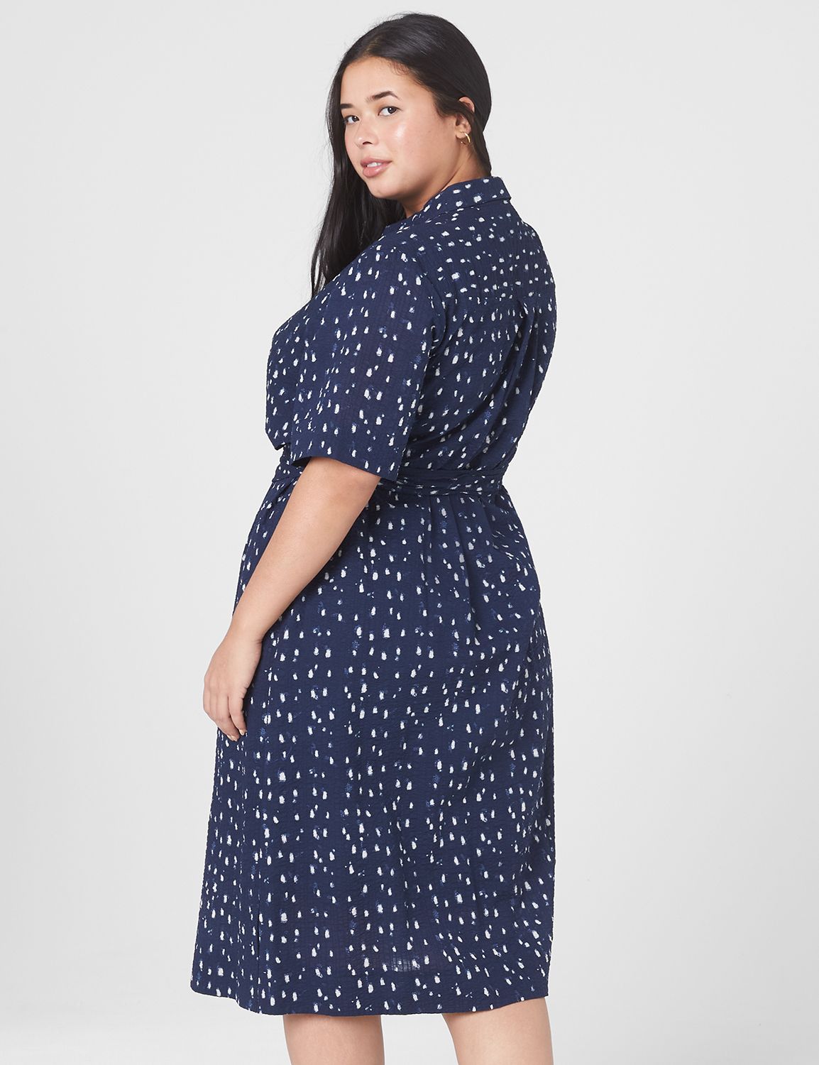 Wrap Bodice Shirt Dress | LaneBryant