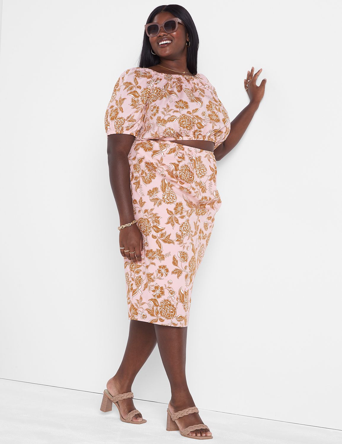 Square Neck Puff Sleeve Channeled E Product Image 3