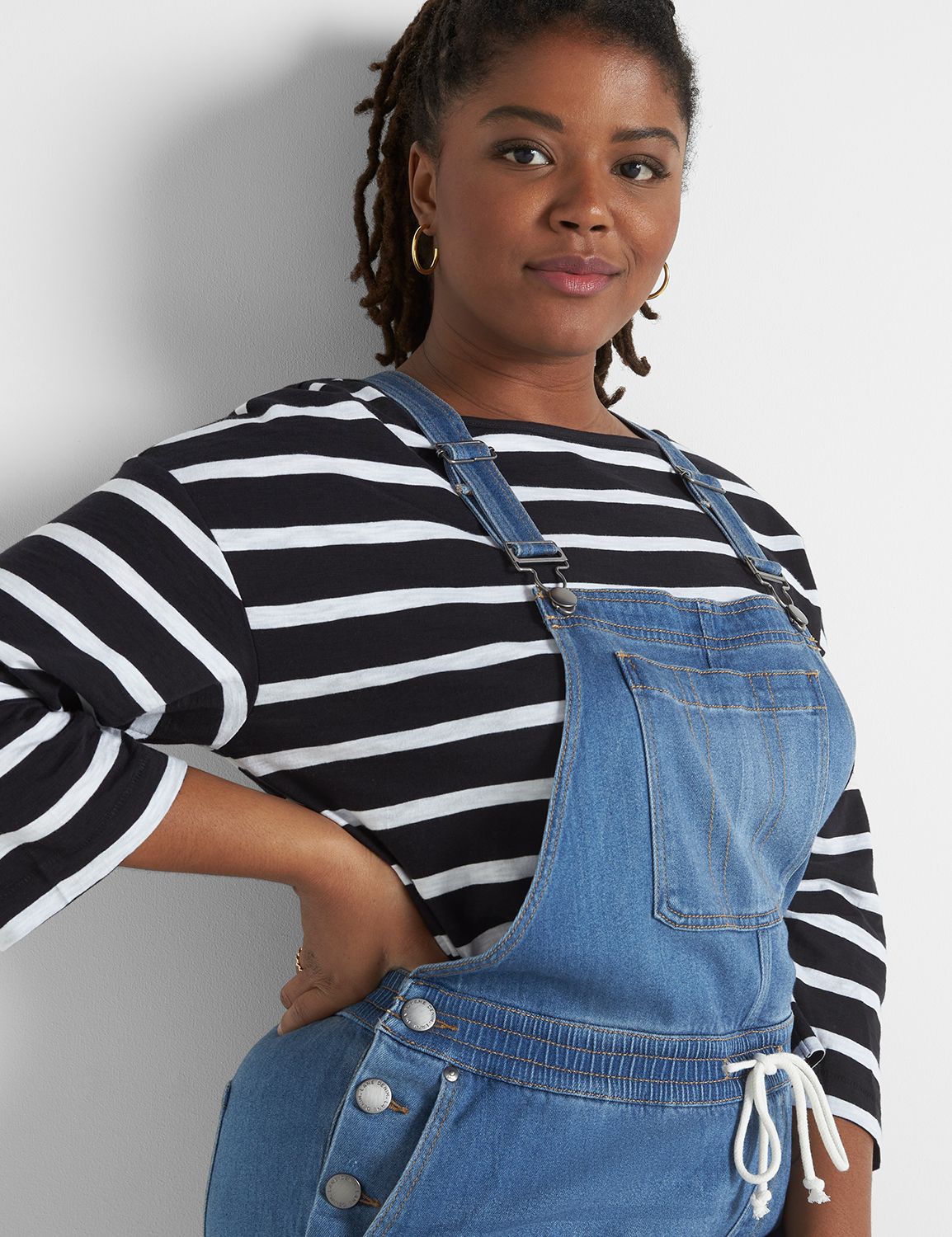 Denim Short Dungarees with Stretch (3-16 Years)