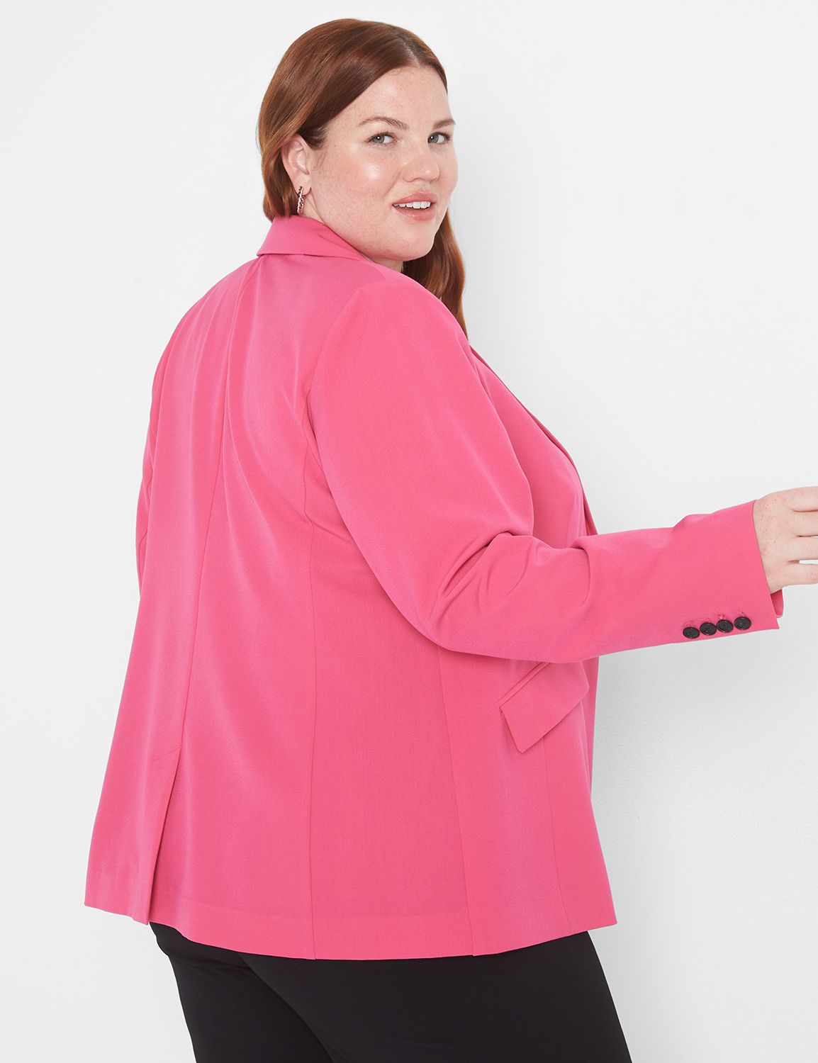 The Perfect Drape One Button Blazer | LaneBryant