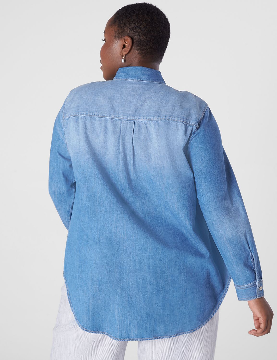 DENIM CLASSIC LONG SLEEVE BUTTON FR Product Image 2