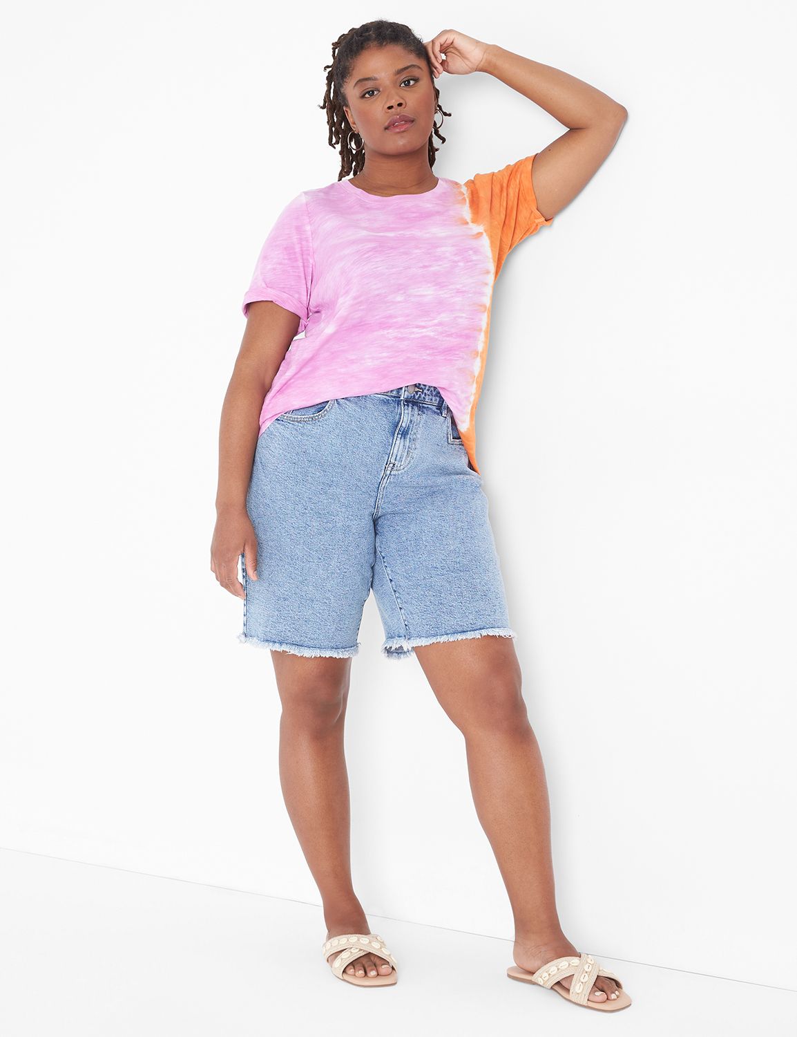 Lane bryant denim store shorts