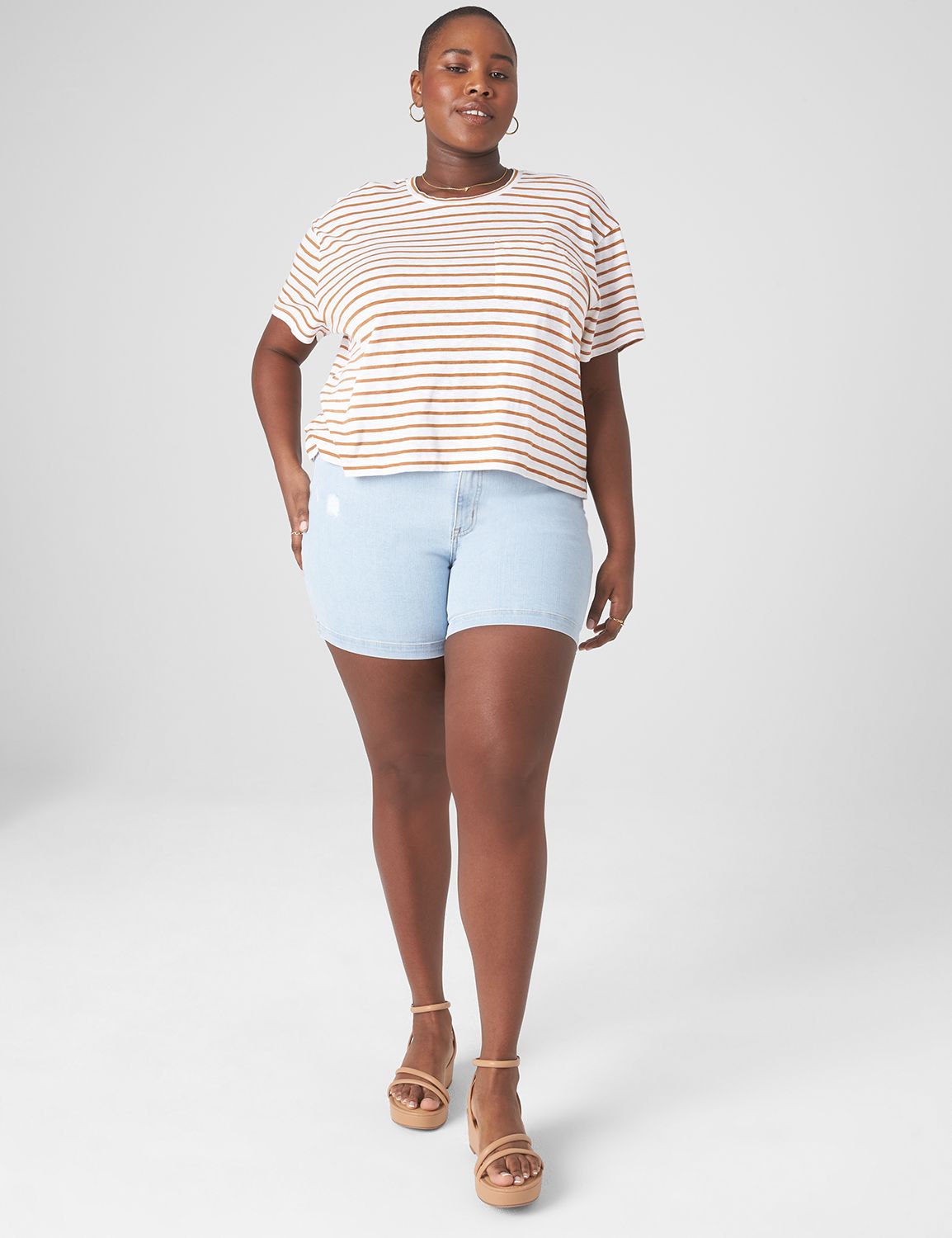 Lane bryant best sale jean shorts