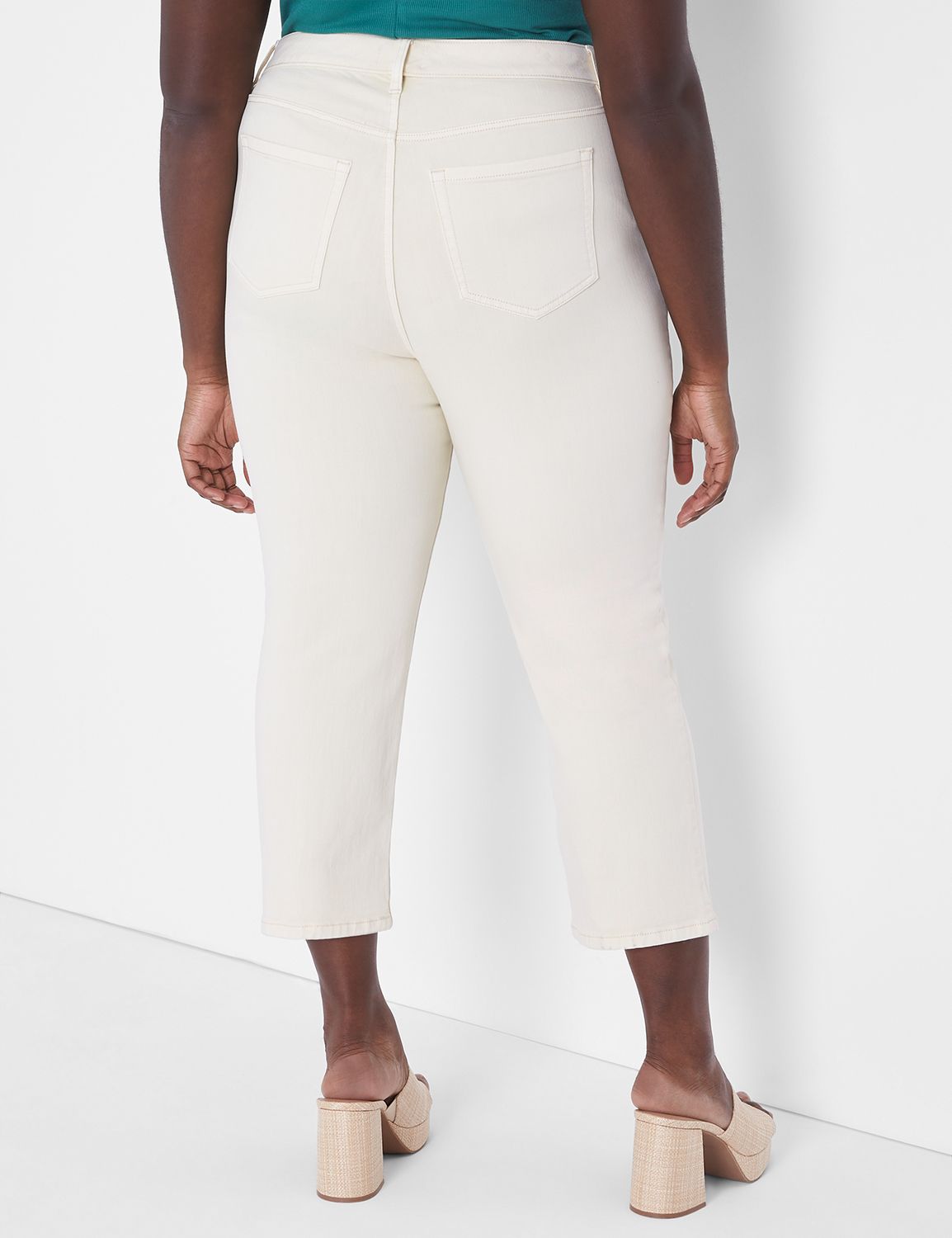 Lane bryant crop on sale jeans