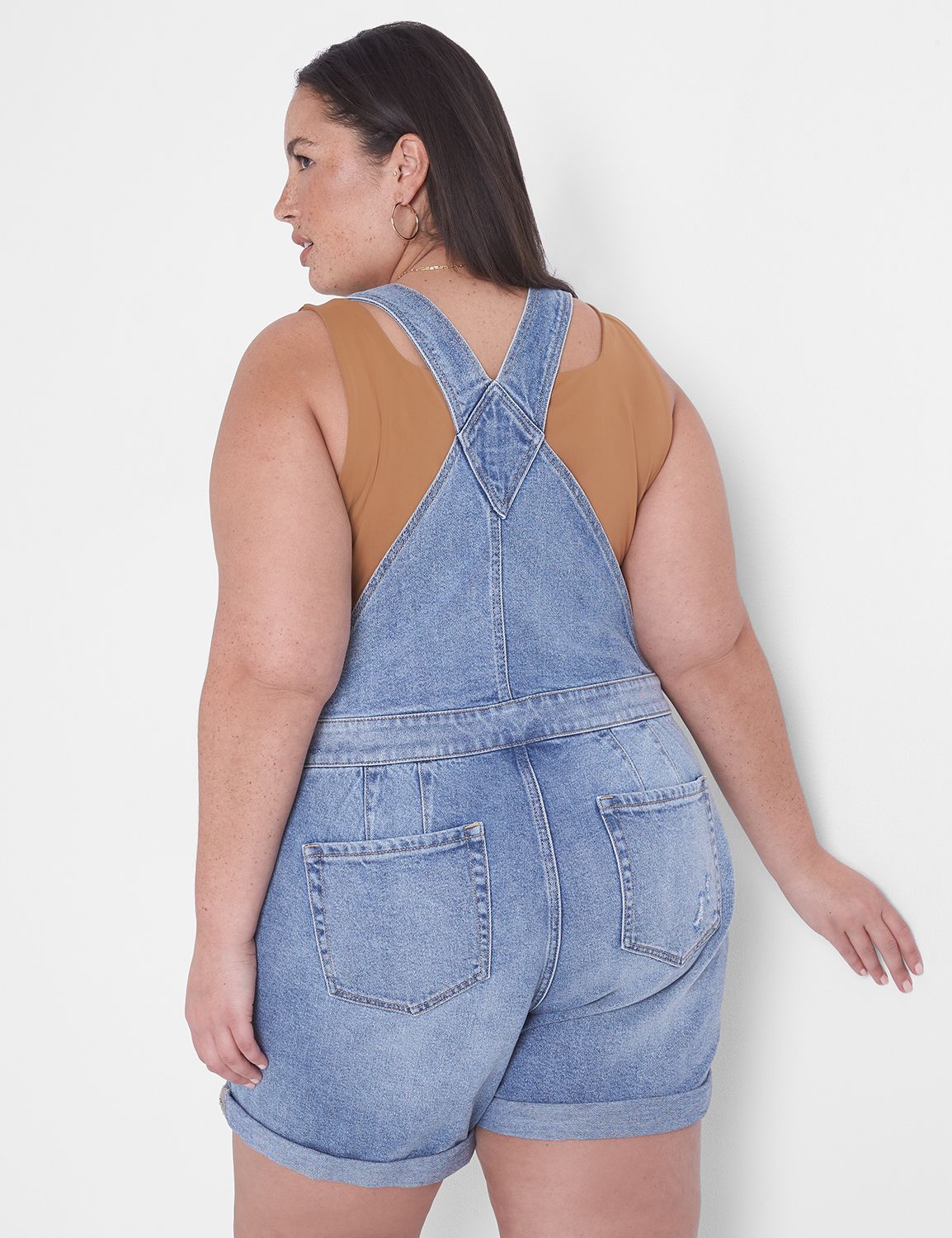 denim overall shorts plus size