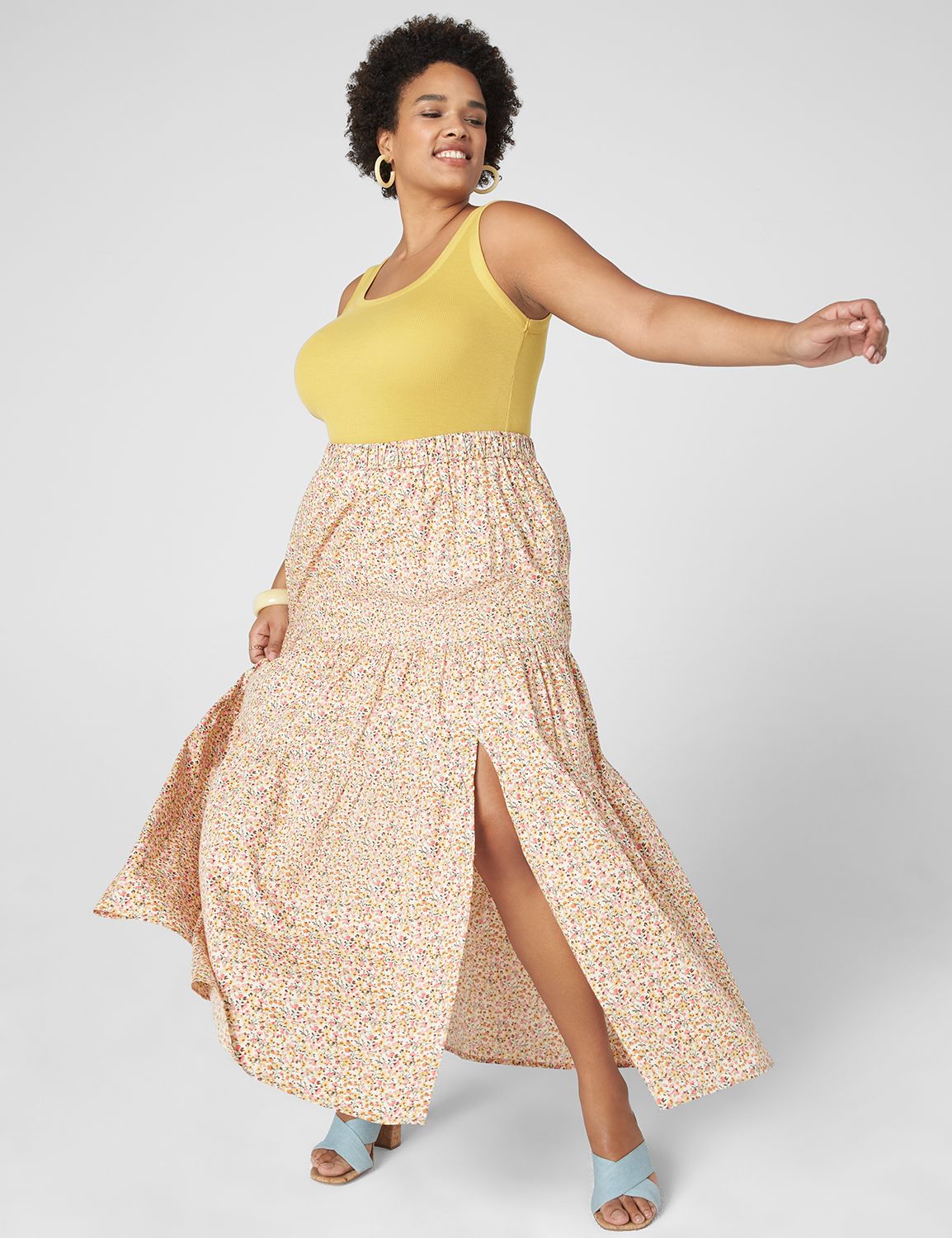 Tiered maxi clearance skirt plus size