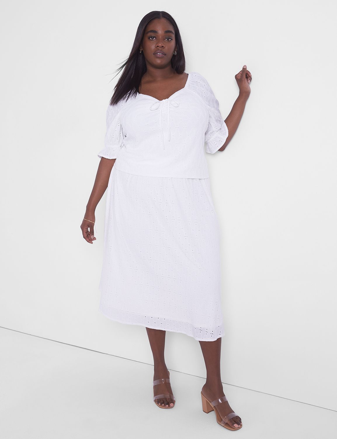 Lane bryant best sale white skirt