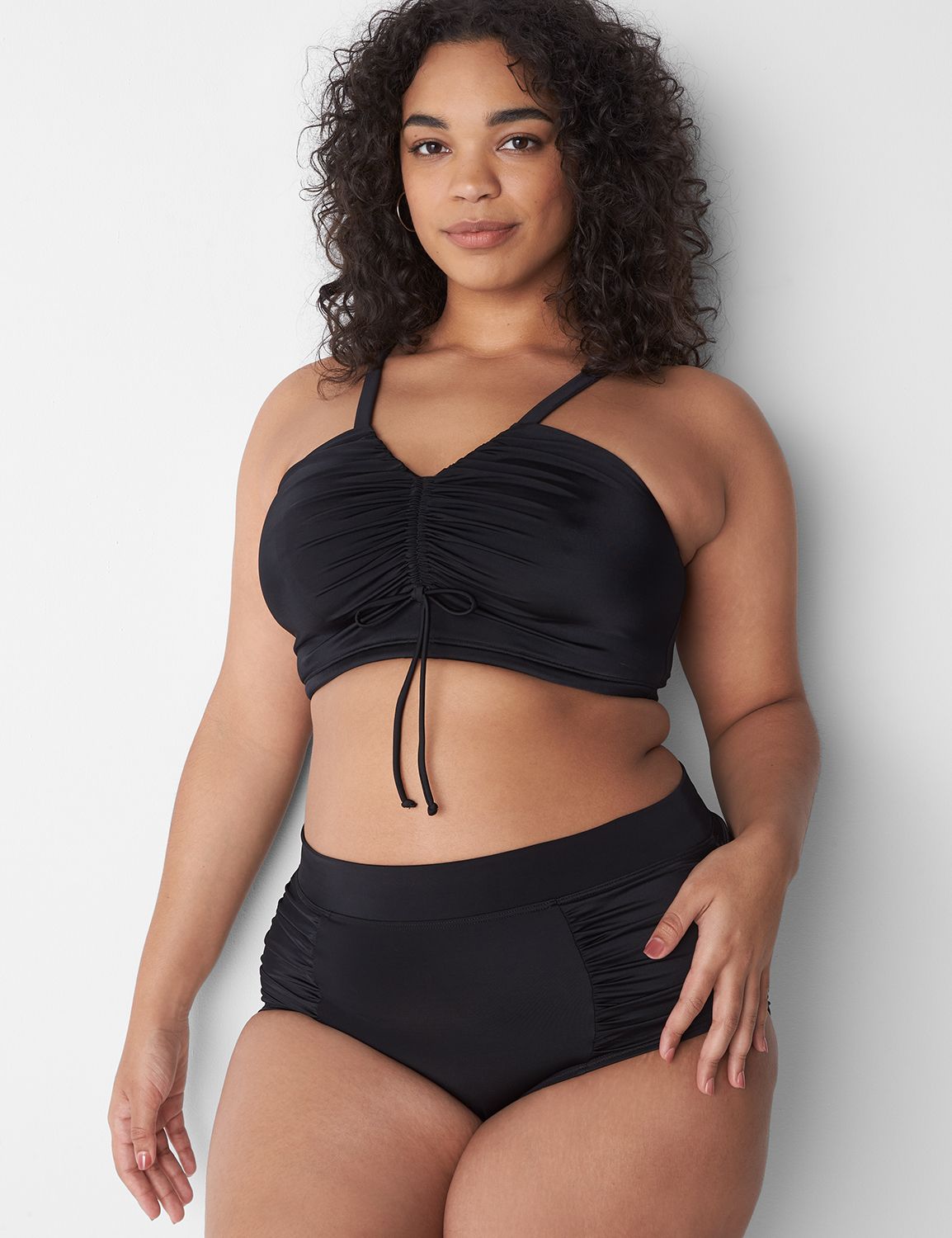 No-Wire Blouson Swim Tankini Top