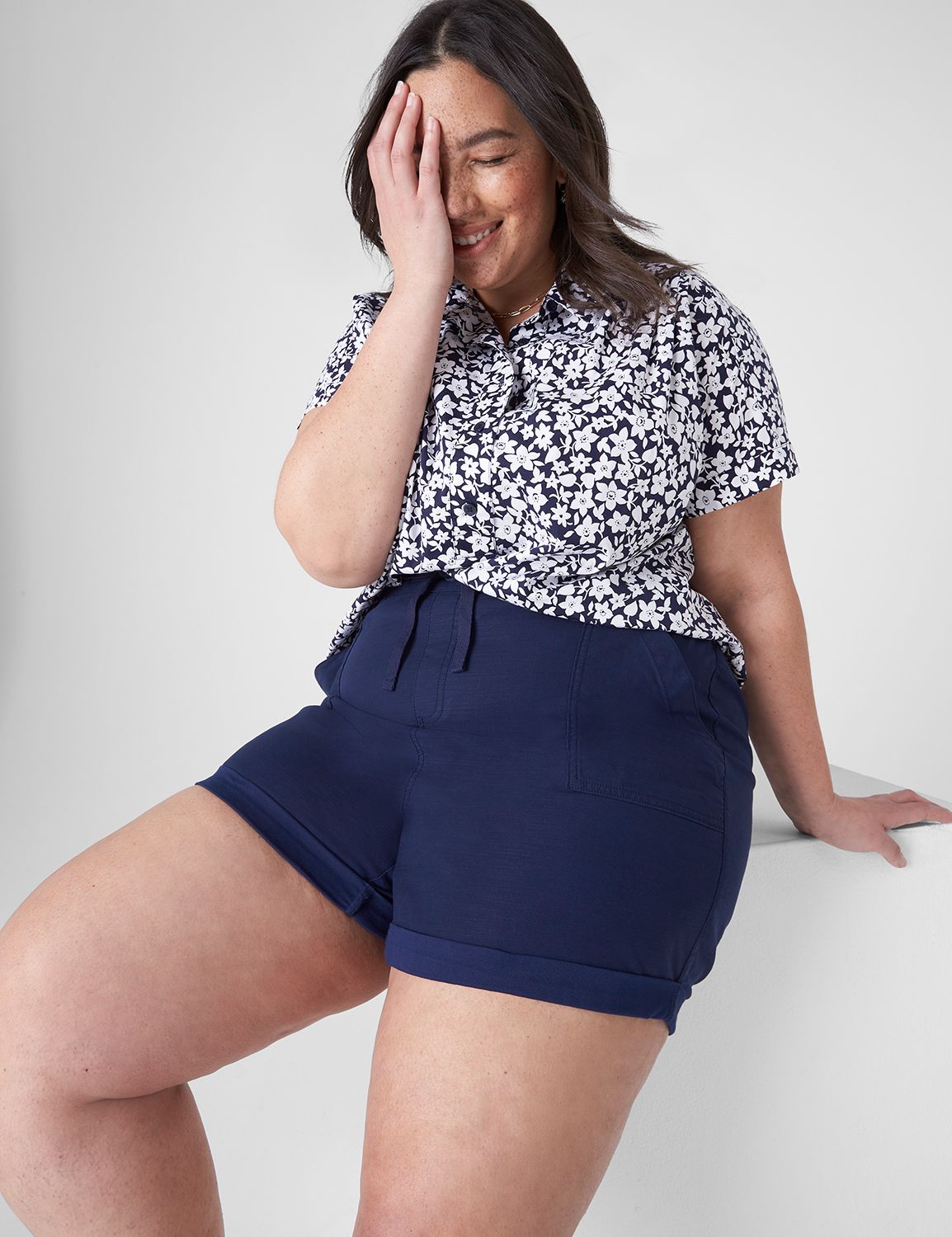 Lane bryant shorts sale