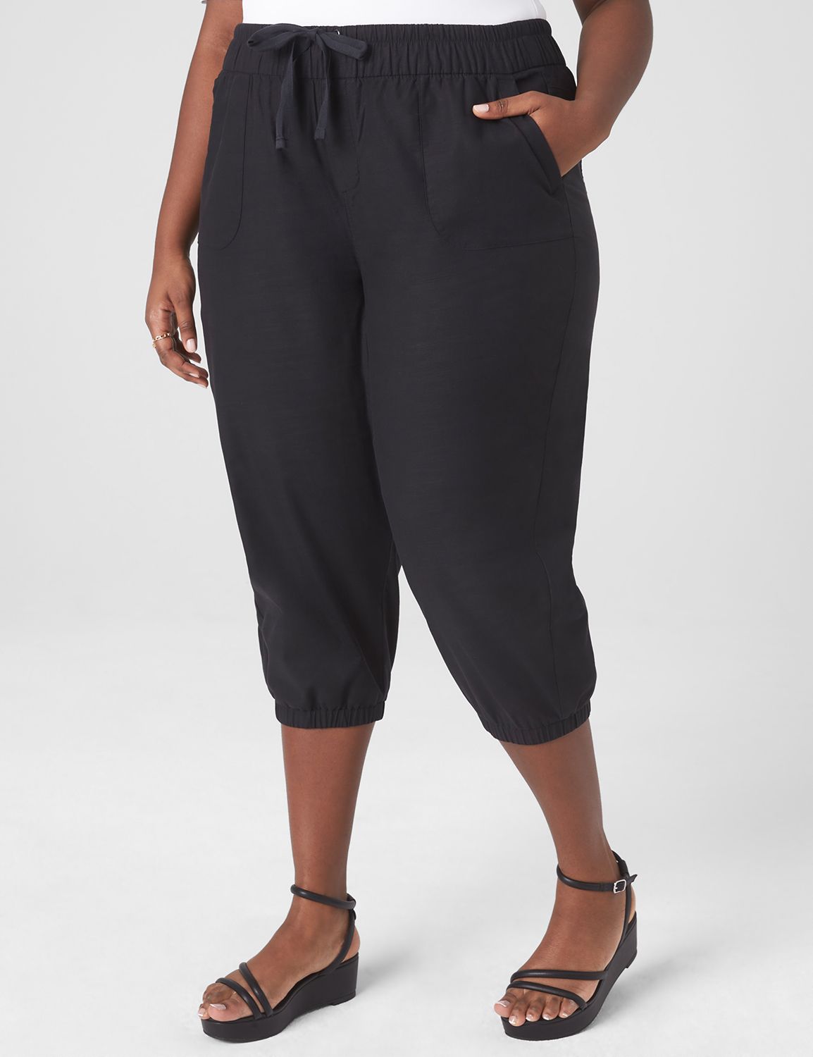 Casual Pullon Crop w/ Soft Elastic Product Image 1