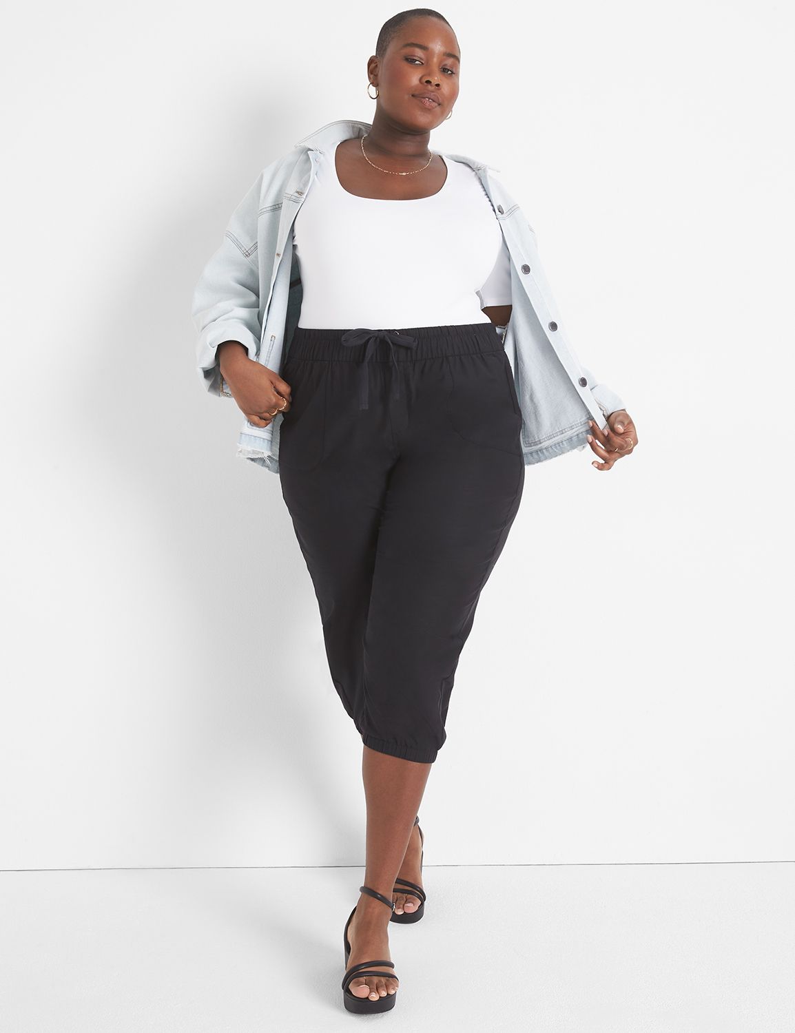 Lane bryant sales cropped pants