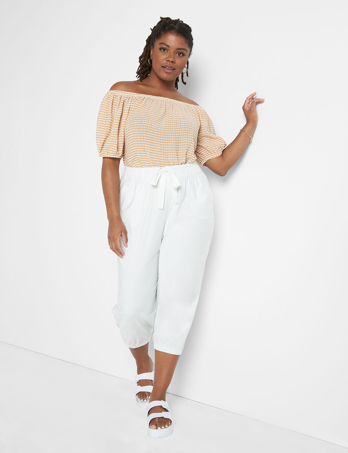 Lane bryant hot sale crop pants