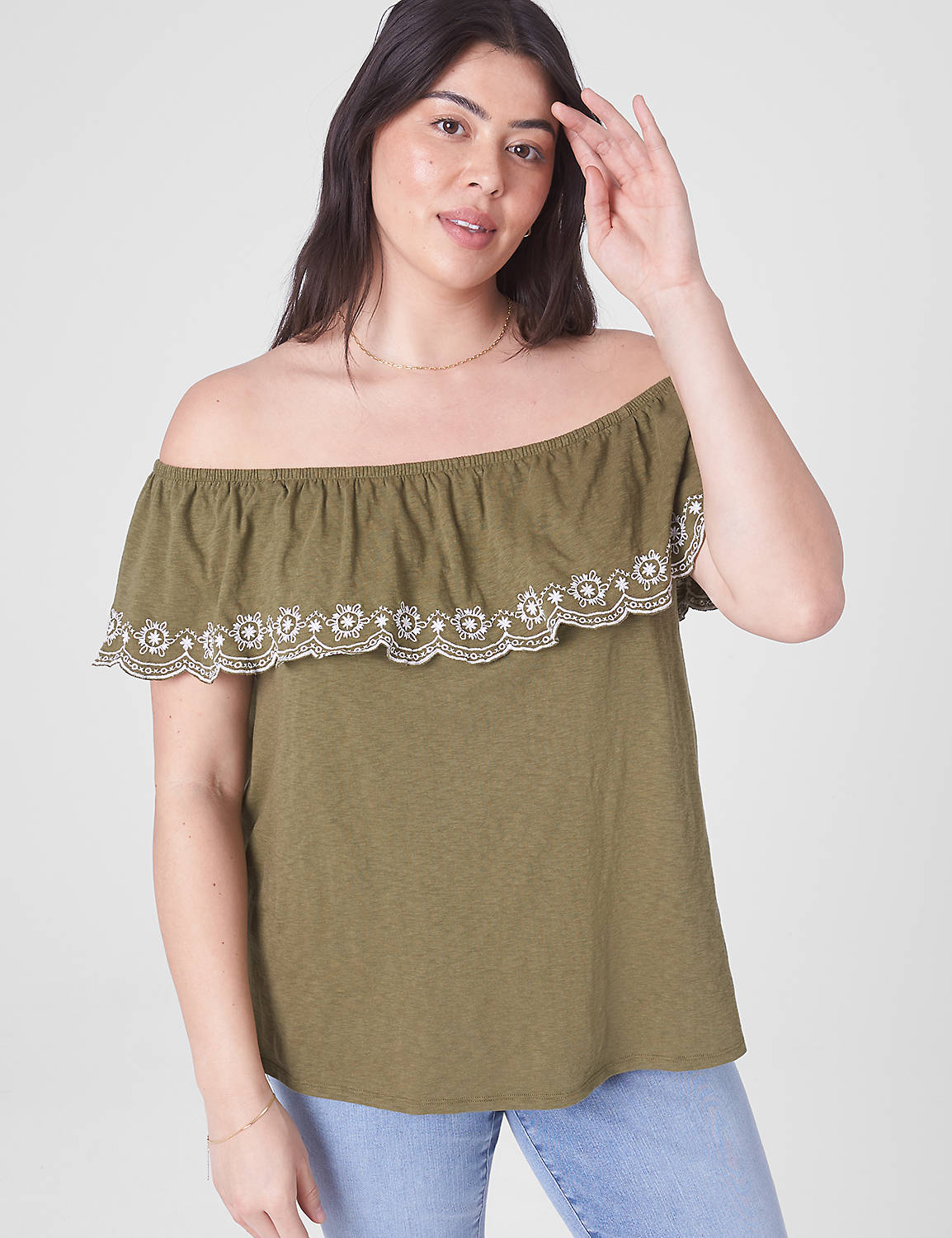 Swing Ruffle Off The Shoulder Moder Product Image 1