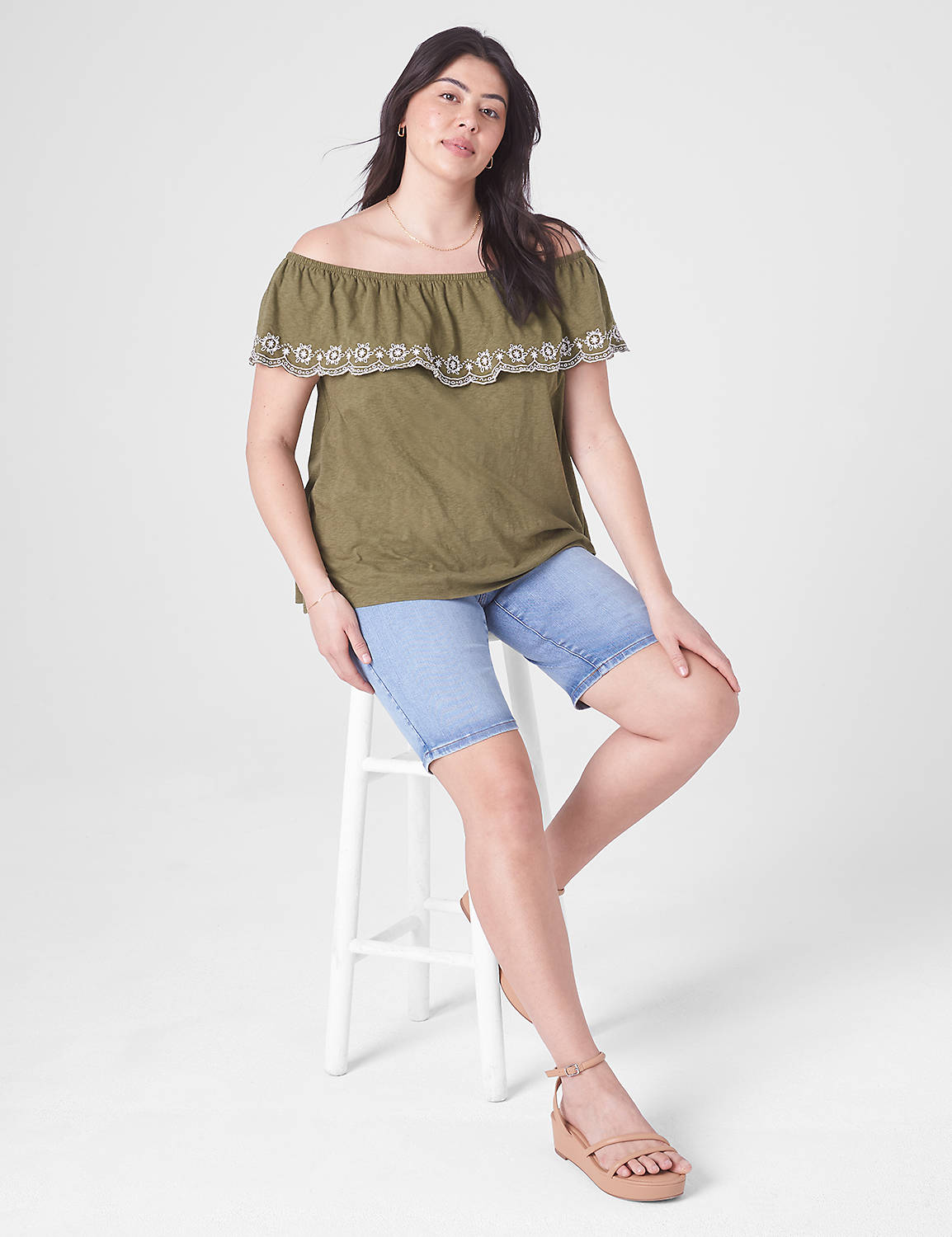 Swing Ruffle Off The Shoulder Moder Product Image 3