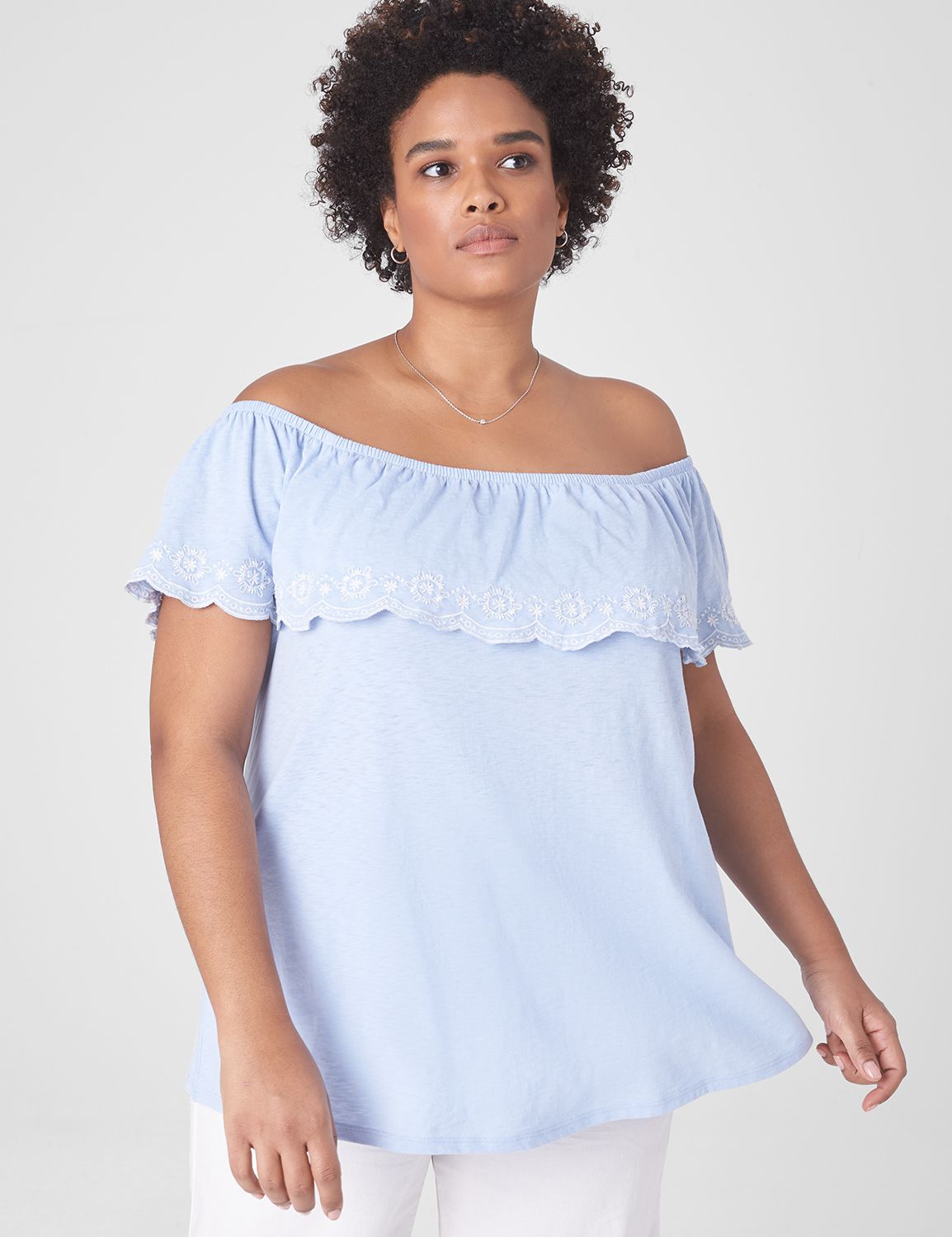 Off the shoulder ruffle sweater best sale