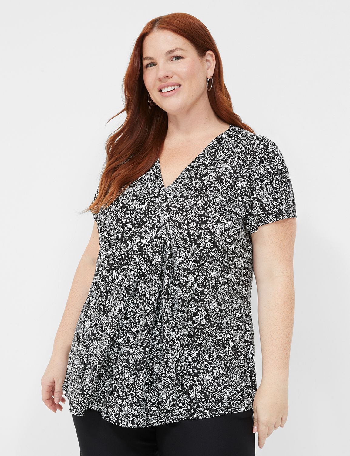 Cap Sleeve Dolman VNeck Matte Jerse Product Image 1