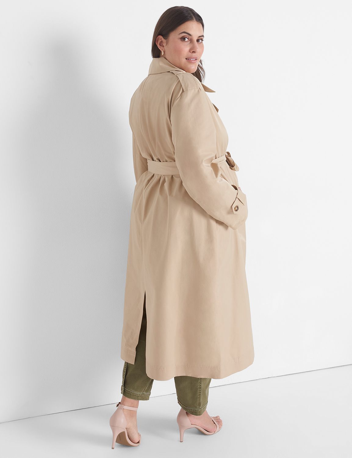 Bernardo Women's Double Breasted Belted Trench Coat