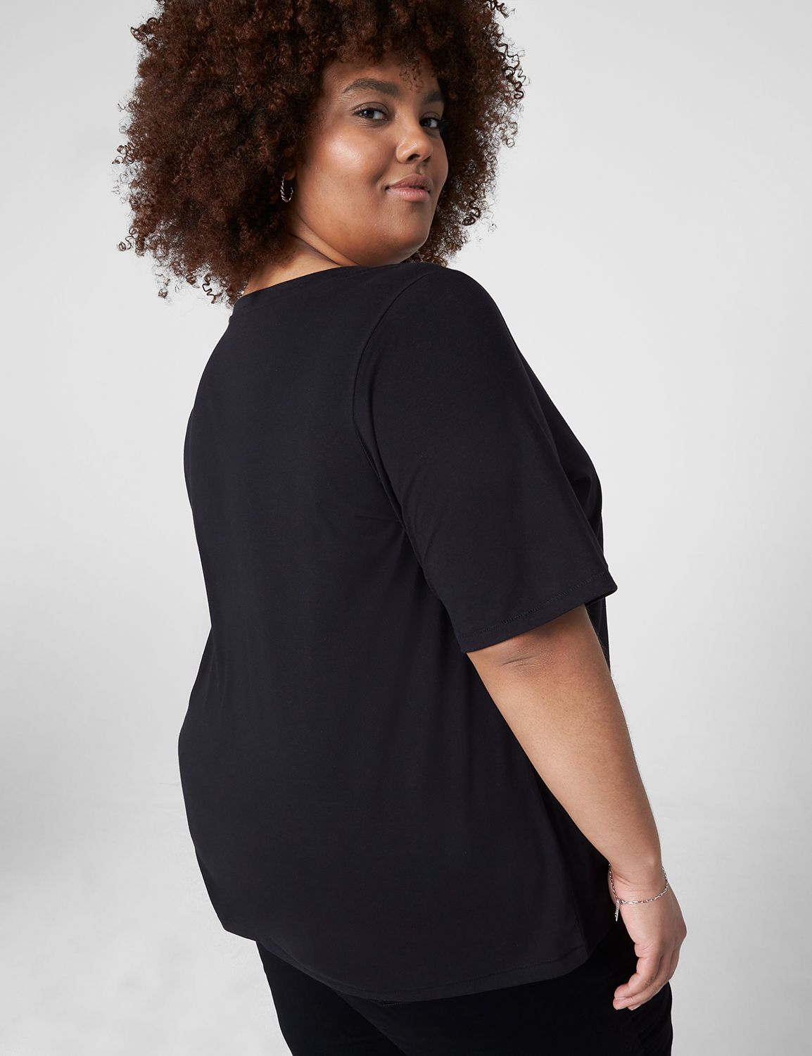 Classic Perfect Sleeve Vneck Tee 11 | LaneBryant