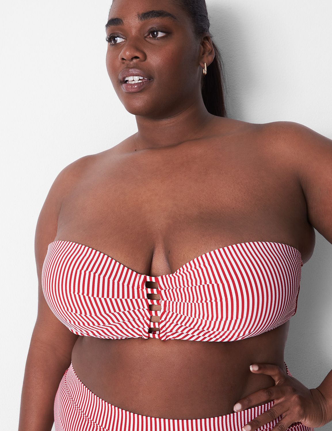 Lane Bryant - New Cacique swim that's as sexy as it is comfortable. And  that's just the cherry on top. Head to Cacique for more.  #ForTheLoveofCurves Shop Swim