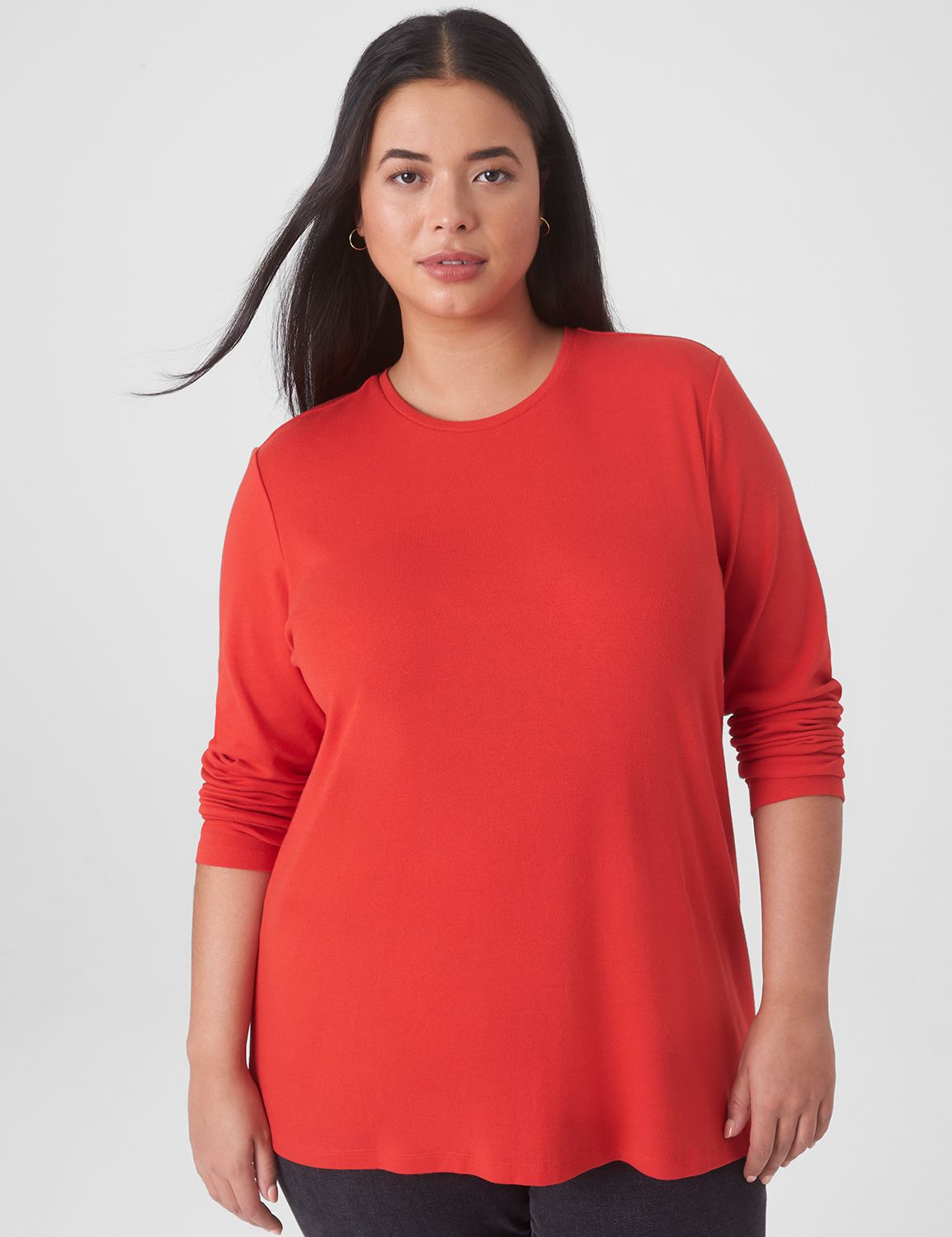 Classic Long Sleeve Crew Neck 1x1 R Product Image 3