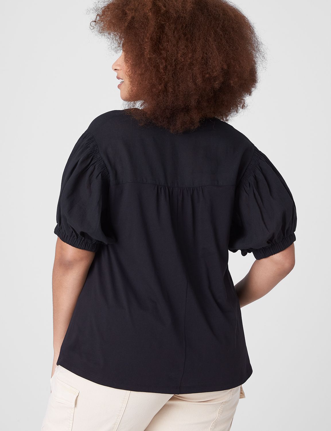 Swing Elbow Length Blouson Collared Product Image 2